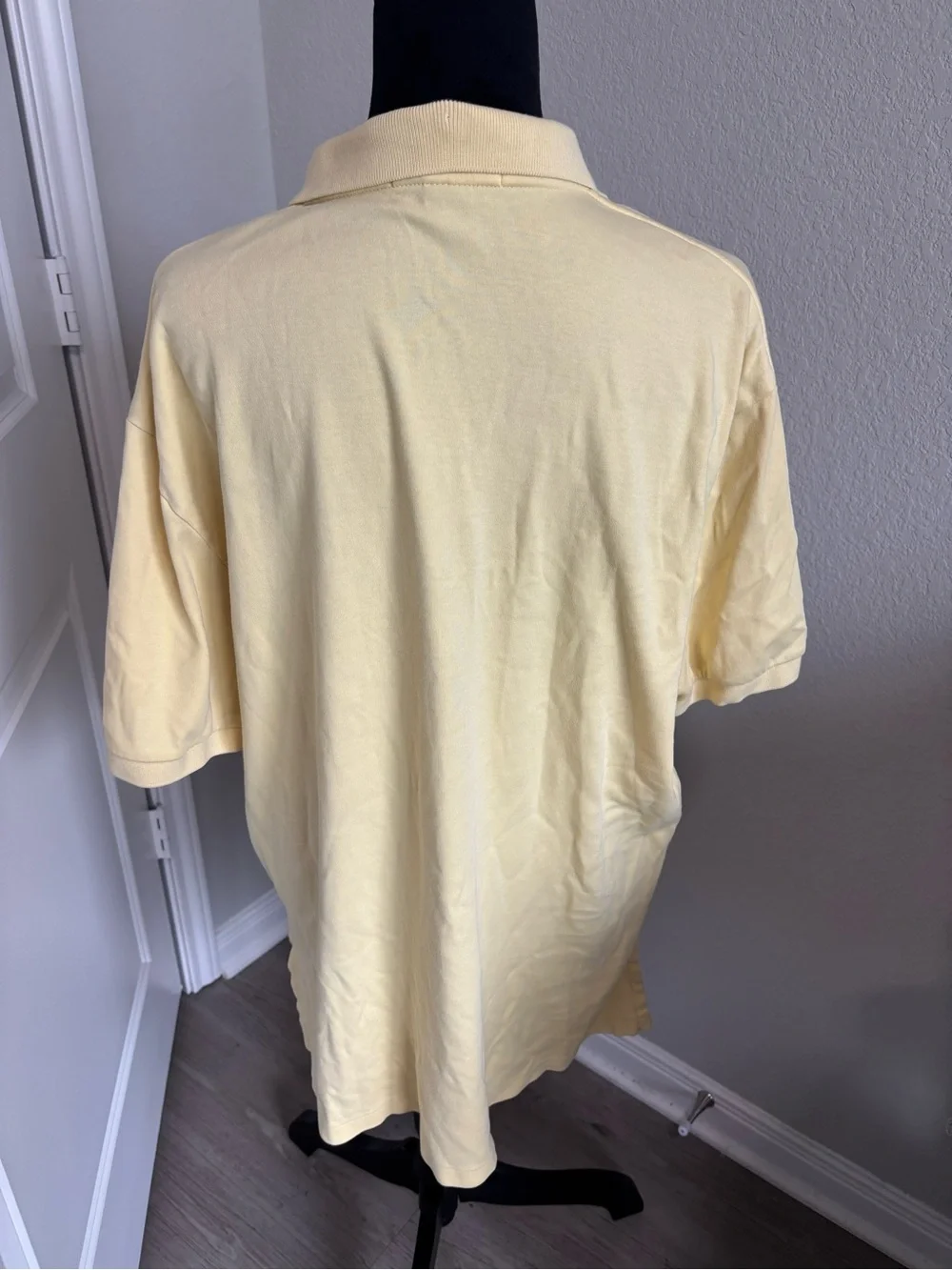 Vintage Polo By Ralph Lauren Original Cotton Pony Polo Shirt Yellow XL